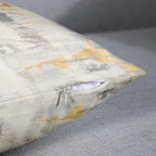 Britimes Throw Pillow Covers Modern Home Art Decor, 18 x 18 Inches Set of 2 Abstract Oil Painting Pillowcases for Bedroom, Living Room, Cushion Couch Sofa, Abstract Golden Grey