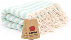 Bazaar Anatolia Turkish Beach Towel – 100% Cotton, Quick Dry, Sand Free Towel for Bathroom, Travel, Camping – Oversized 71x39 Inches – Arpa Mint
