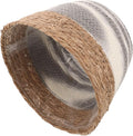Woven Seagrass Planter Basket for Indoor Plants Decorative Storage Organizer Rustic Flower Pot for Faux Plants and Home for Windowsills and Living Spaces