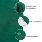 Baby Play Mat for Floor,1.3" Thick Memory foam Tummy Time Mat,Soft Coral Velvet Nursery Rug,Extra Large Non Slip Crawling Mat for Toddlers,Infants,kids,Yoga Mat,Tatami Style for Living Room(Dark Green)