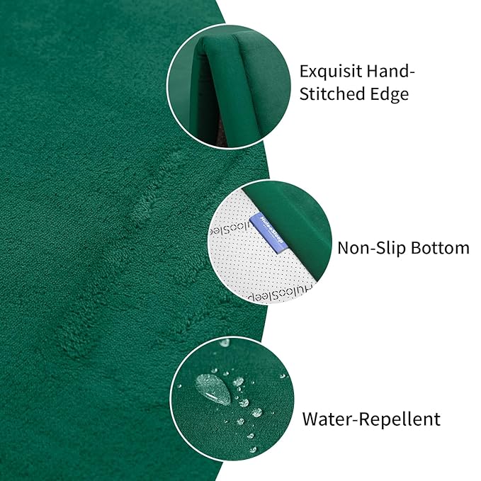Baby Play Mat for Floor,1.3" Thick Memory foam Tummy Time Mat for Toddlers,Infants,kids,Water-Repellent Soft Nursery Rug,Extra Large Non Slip for Crawling&Yoga,Tatami Style for Living Room(Dark Green)