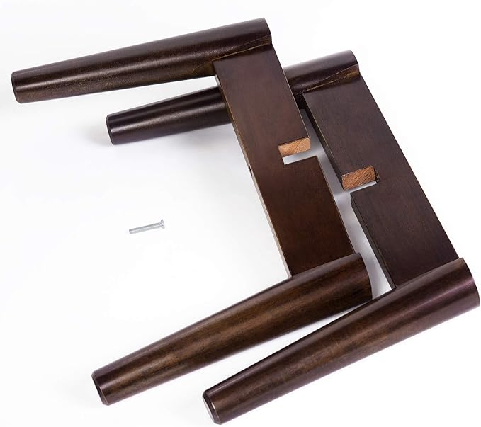 Mkono Plant Stand Mid-Century Modern Plant Stand Indoor (Plant and Pot NOT Included) Flower Pot Holder Home Decor, Dark Brown