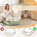 Floor Pillow Cushion for Adults, Meditation Cushion Pillow, Large Square Floor Sitting, for Tatami Living Room or Yoga, 22x22 Inch
