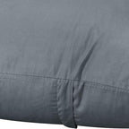 Thmyo 4-Pack 100% Cotton Comfortable Solid Decorative Throw Pillow Case, Square Cushion Cover Pillowcase Sublimation Blank Pillow Covers DIY Throw Pillowcase for Couch(22x22 inch/ 55x55cm, Dark Grey)