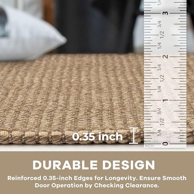 KOZYFLY Boho Runners for Hallways 2x5 ft Washable Kitchen Runner Non Slip Rubber Backed Hall Runners Cotton Entryway Runner Rugs Floor Carpet for Indoor Backdoor Bedroom Kitchen, Tan/Orange/Brown