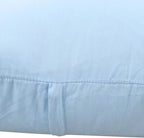 Thmyo 4-Pack 100% Cotton Comfortable Solid Decorative Throw Pillow Case, Square Cushion Cover Pillowcase Sublimation Blank Pillow Covers DIY Throw Pillowcase for Sofa(18x18 inch/ 45x45cm,Light Blue)