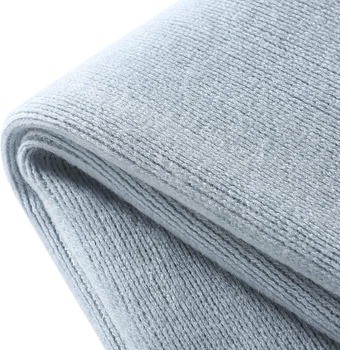 Homiest Decorative Knitted Throw Blanket with Fringe Soft & Cozy Tassel Blanket for Couch Sofa Bed (Baby Blue,50x60)