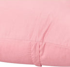 4-Pack 100% Cotton Comfortable Solid Decorative Throw Pillow Case,Thmyo Square Cushion Cover Pillowcase Sublimation Blank Pillow Covers DIY Throw Pillowcase for Sofa(20x20 inch/ 50x50cm,Pink 2)