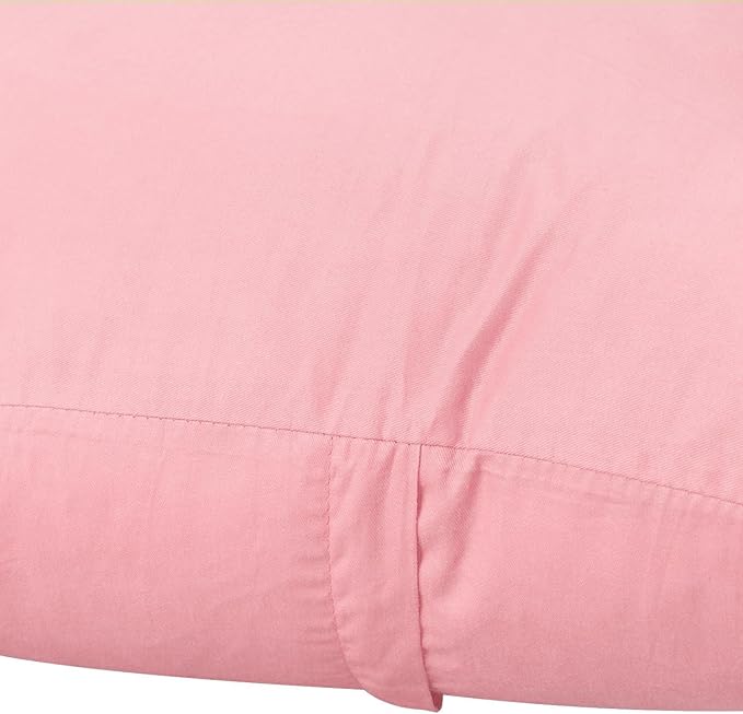 4-Pack 100% Cotton Comfortable Solid Decorative Throw Pillow Case,Thmyo Square Cushion Cover Pillowcase Sublimation Blank Pillow Covers DIY Throw Pillowcase for Sofa(20x20 inch/ 50x50cm,Pink 2)
