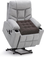 HAVARGO Recliner Cushions for Elderly, 20x20x5 Inch Thick Chair Cushion Patent Design Soft Tufted Dual Layer Booster Seat Cushions for Seniors Recliner Risers Taupe 1P
