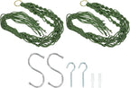 PATIKIL Macrame Hanging Planter, 2 Pack 39 Inch Handmade Hanging Plant Holders Flower Pot Hanger Flower Pot Hanger for Indoor Outdoor Decor, Dark Green
