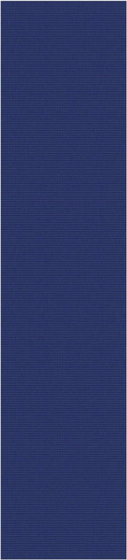 EARTHALL Woven Runner Rug 2.6x12 Ft Washable Runners for Hallways Extra Long Cotton Non Slip Rubber Backed Kitchen Runner Braided Indoor Floor Carpet for Entryway, Hall, Kitchen, Royal Blue/Navy