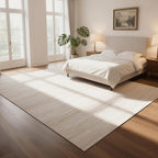 Washable Rugs 8x10 Area Rugs for Living Room- Modern Abstract Rugs for Bedroom, Dining Room,Large Soft Low Pile Carpet with Non Slip Rubber Backing,Neutral Accent Nursery Rug-(Beige Yellow)