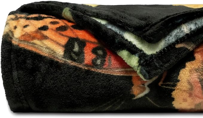 MACEVIA Mushroom Blanket for Couch, Flannel Fleece Mushroom Stuff, Soft Throw Blankets for Bed Sofa, Cozy Warm Comfort Lightweight Throw Blanket for Travel Camping 260GSM (Mushroom, 50"x60")