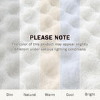 EMME Faux Fur Blanket Twin Size White - Big Bubble Rabbit Cozy Blanket for Couch, Thick Furry Plush Shaggy Blankets, 650GSM, 60x80 Inches