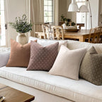 MIULEE Pack of 2 Decorative Burlap Linen Euro Spring Throw Pillow Covers for Sofa Couch Bed Farmhouse Pillowcases Modern Rustic Woven Textured Cushion Cover Taupe