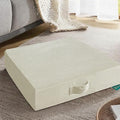 28 inches Meditation Floor Pillow Square Large Floor Cushions for Adults, Thick Memory Foam Seat Cushions for Yoga, Living Room, Sofa, Tatami, Bay Window Beige