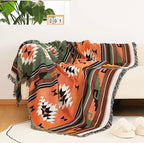 Lqprom Southwest Throw Blankets Aztec Southwestern Throws Cover Boho Native American Blankets for Gift Sofa Table Bed Living Room Decor Outdoor Camping Picnic Tent Beach Car Traveling 63"x87"