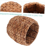 Seagrass Basket for Plant Desktop Woven Storage Basket Hyacinth Decorative Pot Organizer