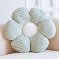Sage Green Flower Pillow, Decorative Throw for Bed Couch, Cute Shaped Plush Aesthetic, Soft 14.9" Daisy Floor Pillow Seat Cushion