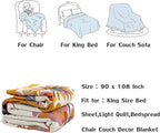 King Throw Blanket for Bed 100% Cotton Boho Soft Rustic Quilt Butterfly and Floral Double Embroidery Breathable Spring Bed Blanket,90"x108" All Season Blankets for Bedding Couch Home Decor