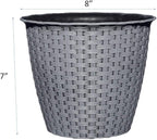 Classic Home and Garden Nantucket Planter, 8" Harbor Gray