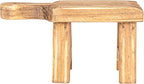 Creative Co-Op Small Wood Pedestal with Handle