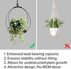 Hanging Planters for Indoor Plants - Plant Hanger Outdoor Pack of 2, Metal Plant Hanger Mid Century, Hanging Wall Ceiling Window, Gift for Mom, Plant Lovers, Housewarming