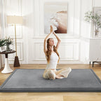 Baby Play Mat for Floor Nursery Rug Muscle Mat Area Rug Playroom Rug 39"x59" Memory Foam 1.3" Thick Crawling Playpen Mat For Babies,Toddlers, Infants, Kids,Grey