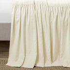 Lush Decor Ruffle Skirt Bedspread Set - 3-Piece Luxurious Farmhouse Bedding - Elegant Ruffle Detail - Timeless Style - Soft Lightweight Sheets - Queen, Ivory