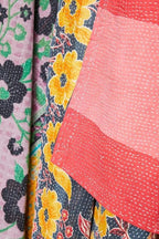 Royal Craft Indian Vintage Kantha Quilt Handmade Throw Reversible Cotton Blankets 1 Quilt Assorted Colors RCKQT0096 RCKQT0096 55X85 Inches