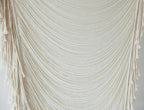 Macrame Curtain Boho Curtains Room Divider Wedding Or Wall Decor Doorway Window Wall Decor Macrame Cord Fiber Yarn Art Craftsmanship Bedroom Headboard Décor 31" Wx 75" L