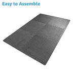 Art3d 48 Sq.Ft Eva Puzzle Exercise Mats, 1/2" Thick Foam Interlocking Tiles for Flooring, Workout, Gym Equipments, Pack of 12