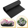 16x122 Inch Black Felt Planter Liner Roll, Non-Woven Hanging Basket Liners Coco Coir Alternative Breathable Outdoor Planter Liner Window Box Liners for Metal Basket Flower Pot Raised Garden Bed
