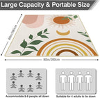 Extra Large Picnic Blankets Waterproof Foldable (80"x 80") Boho Beach Blanket Waterproof Sandproof,3-Layer Thicking Mat Outdoor Packable Camping Blanket