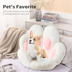 Ditucu Cat Paw Cushion Kawaii Chair Cushions 31.4 x 27.5 inch Cute Stuff Seat Pad Comfy Lazy Sofa Office Floor Pillow for Gaming Chairs Room Decor White