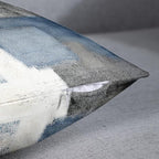Emvency Set of 2 Throw Pillow Covers Modern Abstract Painting Blue White and Gray Decorative Sofa Pillow Cases Home Decor Standard Square 24x24 Inches Pillowcases