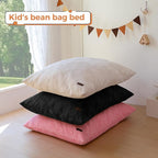 MAXYOYO 3 in 1 Kids Bean Bag Chair Bed, Convertible Chair Folds from Bean Bag to Lounger, Child Floor Sofa for Gaming, Reading, Floor Mattress with High-Density Foam Filling