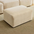 VINGLI Movable Ottoman for Corduroy Cloud Sectional Couches, Cream