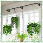 Benvo Hanging Plant Chains Flower Pot Hangers with Clips and Hooks 3 Point Replacement Chain Holders for Baskets Bird Feeders Planters and Other Ornaments (24.8 inch Long)