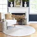 100% Jute Area Rug 10 Feet- Braided Design Hand Woven Off-White Natural Fibers Carpet - Home Decor for Living Room Hallways (10' Round, Off-White)