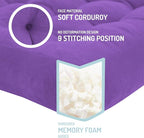 Degrees of Comfort Floor Cushion 22: Square Purple 22x22x4 Gusset Square-1PK