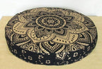 Indian Mandala Cotton Pillow Cover Decorative Handmade Pouf Cover Bohemian Ottoman Case Yoga Mat Outdoor Cushion Cover Yoga Mat Home Decorative Ottoman Pouf Seting Throw Pet DOD Bed