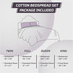 Better Trends Chenille Bedspreads Twin Size, Sage 100% Cotton Chenille Stripe Design Tufted Bedding Coverlet Soft Lightweight, 96"x110" with 1 PC Sham 2 Pieces Set Jullian Collection