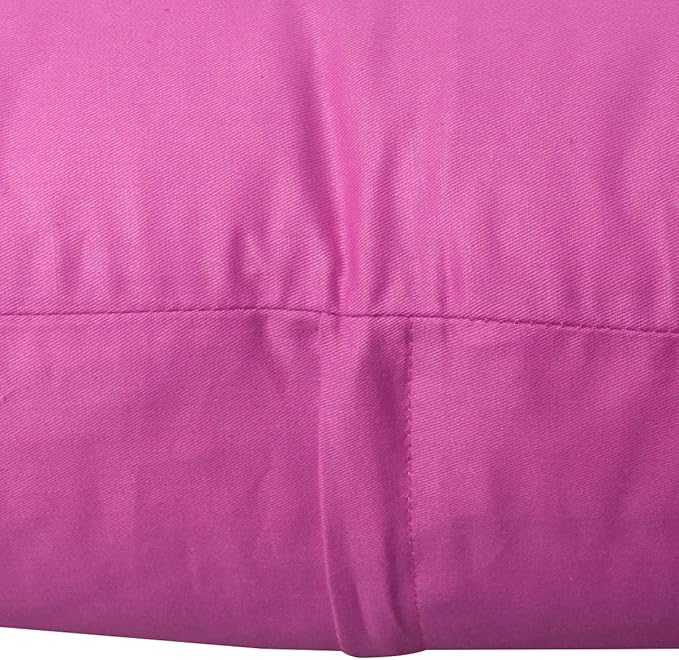 Thmyo 4-Pack 100% Cotton Comfortable Solid Decorative Throw Pillow Case, Square Cushion Cover Pillowcase Sublimation Blank Pillow Covers DIY Throw Pillowcase for Sofa(24x24 inch/ 60x60cm,Rose red)