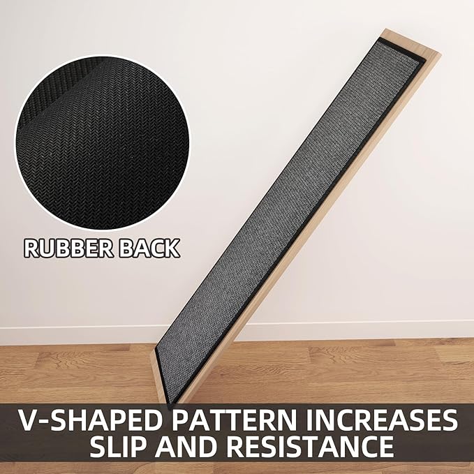 Kitchen Mat Set of 2 PCS, Cushioned Non Slip Rugs for Kitchen Floor, Absorbent Runner Comfort Standing Mats Washable for Kitchen, Office, Home (Black, 17.3"x30"+17.3"x71")
