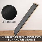 Kitchen Mat Set of 2 PCS, Cushioned Non Slip Rugs for Kitchen Floor, Absorbent Runner Comfort Standing Mats Washable for Kitchen, Office, Home, 17.3"x47"+17.3"x30" (Black)
