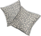 Grey Gray Pillow Covers 18x18 Set of 2 Vintage Floral Rustic Old Style Cute Flower Print Decorative Outdoor Pillowcases Seasonal Farmhouse Throw Cushion Case Decor for Couch Sofa Bed