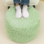 Ottoman Foot Rest Stuffed Round Boho Floor Poof Seating Armchair Ottoman Foot Stool Floor Cushion Bean Bag Pouf 18x18x14 Inch Desert Sage Green