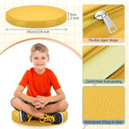 Juexica 8 Pcs Extra Thick Flexible Seating Floor Cushions Assorted Colored Floor Pillow Classroom Seat Cushions Soft Classroom Seating for Kids Learning Daycare School Chair(Boho Color)
